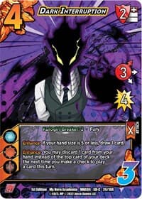 Dark Interruption (XR) - UniVersus: My Hero Academia: League of Villains - UniVersus card