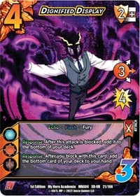 Dignified Display (XR) - UniVersus: My Hero Academia: League of Villains - UniVersus card