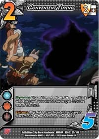 Convenient Timing (XR) - UniVersus: My Hero Academia: League of Villains - UniVersus card