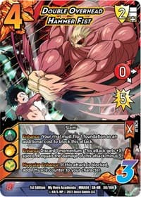 Double Overhead Hammer Fist (XR) - UniVersus: My Hero Academia: League of Villains - UniVersus card