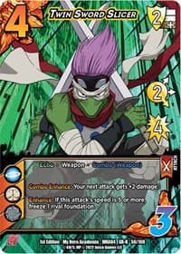 Twin Sword Slicer (XR) - UniVersus: My Hero Academia: League of Villains - UniVersus card