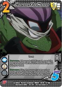 Contempt For Heroes (XR) - UniVersus: My Hero Academia: League of Villains - UniVersus card