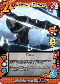 Measured Violence (XR) - UniVersus: My Hero Academia: League of Villains - UniVersus card