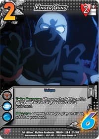 Finger Guns (XR) - UniVersus: My Hero Academia: League of Villains - UniVersus card