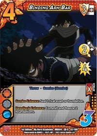 Binding Arm Bar (XR) - UniVersus: My Hero Academia: League of Villains - UniVersus card