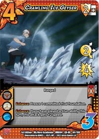 Crawling Ice Geyser (XR) - UniVersus: My Hero Academia: League of Villains - UniVersus card