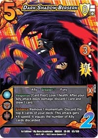 Dark Shadow Berserk (XR) - UniVersus: My Hero Academia: League of Villains - UniVersus card