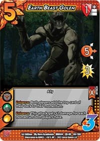 Earth Beast Golem (XR) - UniVersus: My Hero Academia: League of Villains - UniVersus card
