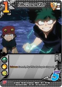I'll Protect You (XR) - UniVersus: My Hero Academia: League of Villains - UniVersus card