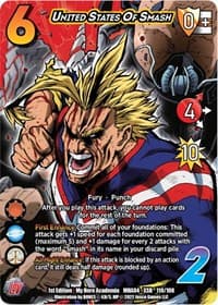 United States of Smash (XR) - UniVersus: My Hero Academia: League of Villains - UniVersus card
