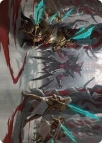 Goldwardens' Gambit Art Card - Art Series: Phyrexia: All Will Be One - Magic: The Gathering card