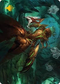 Glissa Sunslayer Art Card (Gold-Stamped Signature) - Art Series: Phyrexia: All Will Be One - Magic: The Gathering card