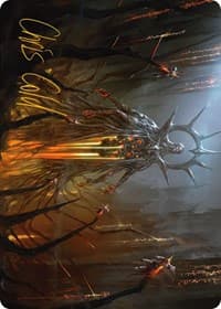 Solphim, Mayhem Dominus Art Card (Gold-Stamped Signature) - Art Series: Phyrexia: All Will Be One - Magic: The Gathering card