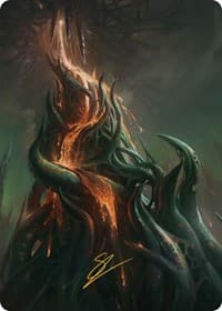 Copperline Gorge Art Card (Gold-Stamped Signature) - Art Series: Phyrexia: All Will Be One - Magic: The Gathering card