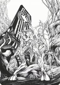 Lukka, Bound to Ruin Art Card - Art Series: Phyrexia: All Will Be One - Magic: The Gathering card