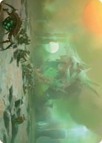 Green Sun's Twilight Art Card - Art Series: Phyrexia: All Will Be One - Magic: The Gathering card