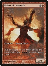 Priest of Urabrask - Game Day & Store Championship Promos - Magic: The Gathering card