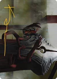 Vivisection Evangelist Art Card (Gold-Stamped Signature) - Art Series: Phyrexia: All Will Be One - Magic: The Gathering card