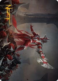 Mite Overseer Art Card (Gold-Stamped Signature) - Art Series: Phyrexia: All Will Be One - Magic: The Gathering card