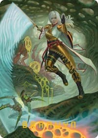 The Eternal Wanderer Art Card (Gold-Stamped Signature) - Art Series: Phyrexia: All Will Be One - Magic: The Gathering card