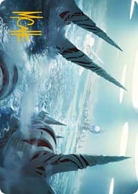 Seachrome Coast Art Card (Gold-Stamped Signature) - Art Series: Phyrexia: All Will Be One - Magic: The Gathering card
