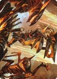 Gleeful Demolition Art Card - Art Series: Phyrexia: All Will Be One - Magic: The Gathering card