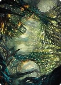The Hunter Maze Art Card - Art Series: Phyrexia: All Will Be One - Magic: The Gathering card