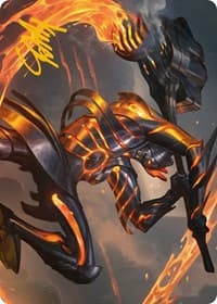 Forgehammer Centurion Art Card (Gold-Stamped Signature) - Art Series: Phyrexia: All Will Be One - Magic: The Gathering card