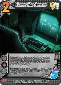 Behind the Curtain - UniVersus: My Hero Academia: League of Villains - UniVersus card