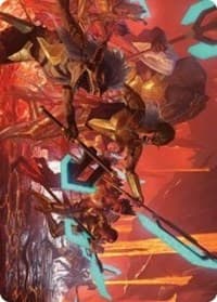Roar of Resistance Art Card - Art Series: Phyrexia: All Will Be One - Magic: The Gathering card