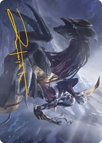 Ria Ivor, Bane of Bladehold Art Card (Gold-Stamped Signature) - Art Series: Phyrexia: All Will Be One - Magic: The Gathering card