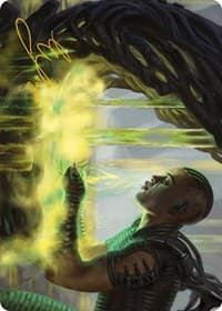 Necrogen Communion Art Card (Gold-Stamped Signature) - Art Series: Phyrexia: All Will Be One - Magic: The Gathering card