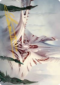 The Fair Basilica Art Card (Gold-Stamped Signature) - Art Series: Phyrexia: All Will Be One - Magic: The Gathering card