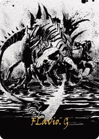 Karumonix, the Rat King Art Card (Gold-Stamped Signature) - Art Series: Phyrexia: All Will Be One - Magic: The Gathering card