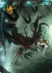 Vraan, Executioner Thane Art Card (Gold-Stamped Signature) - Art Series: Phyrexia: All Will Be One - Magic: The Gathering card