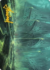 Swamp Art Card (Gold-Stamped Signature) - Art Series: Phyrexia: All Will Be One - Magic: The Gathering card