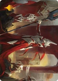 Porcelain Zealot Art Card (Gold-Stamped Signature) - Art Series: Phyrexia: All Will Be One - Magic: The Gathering card