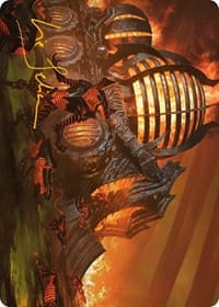 Urabrask's Forge Art Card (Gold-Stamped Signature) - Art Series: Phyrexia: All Will Be One - Magic: The Gathering card