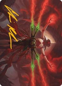 All Will Be One Art Card (Gold-Stamped Signature) - Art Series: Phyrexia: All Will Be One - Magic: The Gathering card