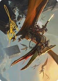 Skyhunter Strike Force Art Card (Gold-Stamped Signature) - Art Series: Phyrexia: All Will Be One - Magic: The Gathering card