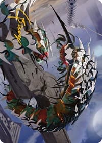Atraxa's Skitterfang Art Card (Gold-Stamped Signature) - Art Series: Phyrexia: All Will Be One - Magic: The Gathering card