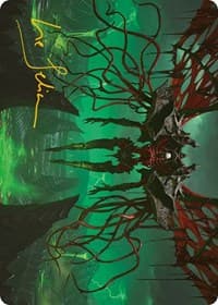 Archfiend of the Dross Art Card (Gold-Stamped Signature) - Art Series: Phyrexia: All Will Be One - Magic: The Gathering card