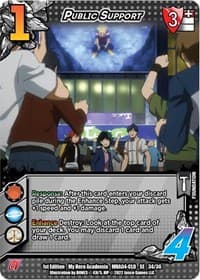 Public Support - UniVersus: My Hero Academia: League of Villains - UniVersus card