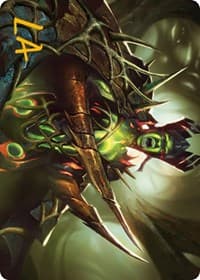 Maze's Mantle Art Card (Gold-Stamped Signature) - Art Series: Phyrexia: All Will Be One - Magic: The Gathering card