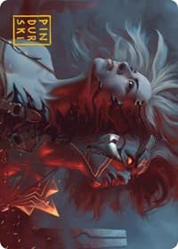 Thrill of Possibility Art Card (Gold-Stamped Signature) - Art Series: Phyrexia: All Will Be One - Magic: The Gathering card