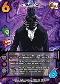 All For One (XR) - UniVersus: My Hero Academia: League of Villains - UniVersus card