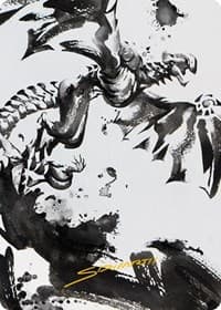 Quicksilver Fisher Art Card (Gold-Stamped Signature) - Art Series: Phyrexia: All Will Be One - Magic: The Gathering card