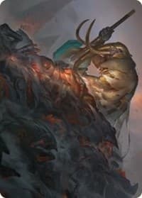 Against All Odds Art Card - Art Series: Phyrexia: All Will Be One - Magic: The Gathering card