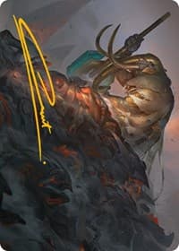 Against All Odds Art Card (Gold-Stamped Signature) - Art Series: Phyrexia: All Will Be One - Magic: The Gathering card