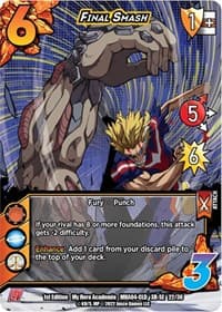 Final Smash (XR) - UniVersus: My Hero Academia: League of Villains - UniVersus card